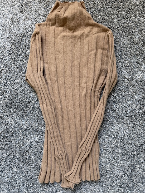 J. Crew Tops - JCrew 365 Ribbed Mock Neck Sweater - Camel